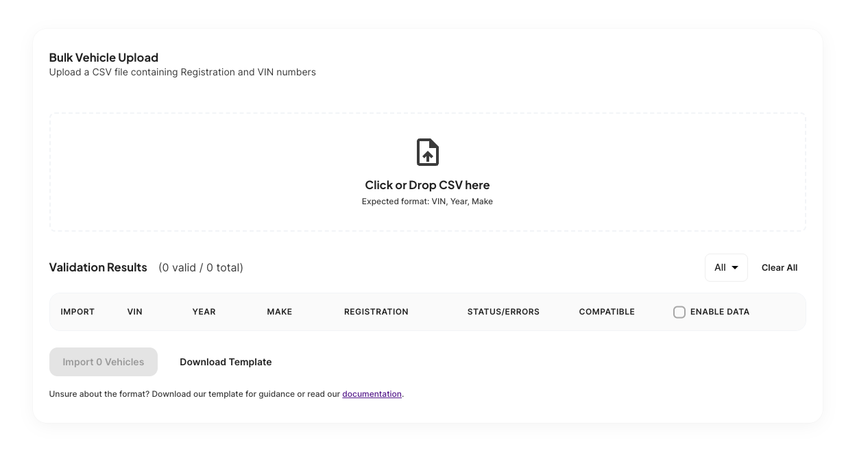 Preparing the CSV file